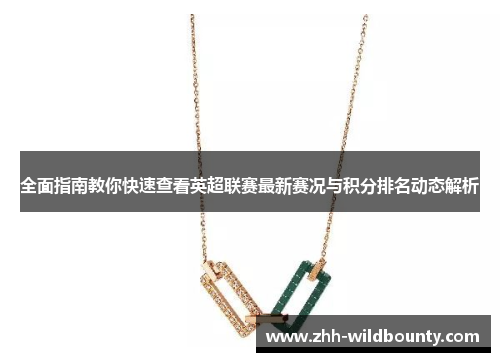 全面指南教你快速查看英超联赛最新赛况与积分排名动态解析